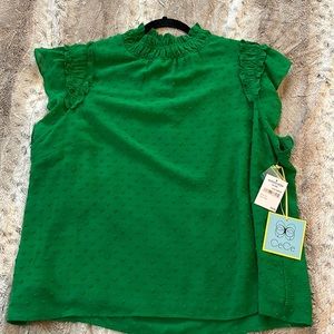CeCe Green XL short sleeve top